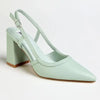 Madison Paula 2 Slingback Block Heel Court - Green