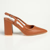 Madison Paula Slingback Block Heel Court - Tan-Madison Heart of New York-Buy shoes online
