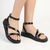 Madison Pearl Sandal - Black