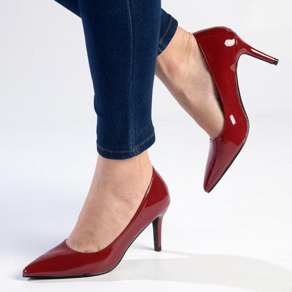 Madison Penny 6 Basic Court Heel - Wine-Madison Heart of New York-Buy shoes online