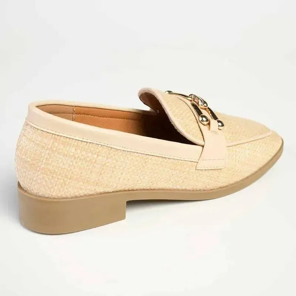 Madison Phoenix - Metal Trim Loafer - Natural