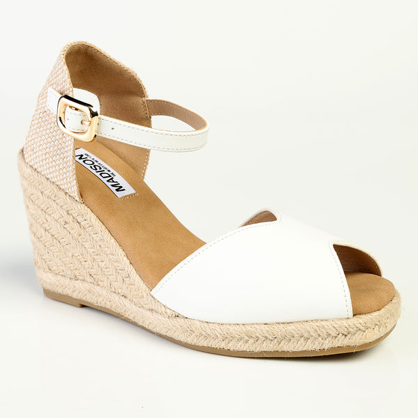 Madison Poison Wedge - White
