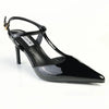 Madison Quincy Closed Toe Slingback Stiletto - Black