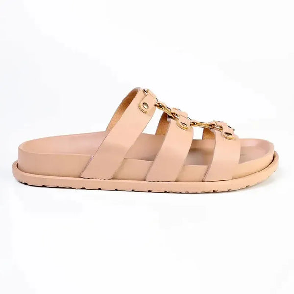 Madison Ring Sandal - Tan Mono