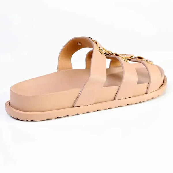 Madison Ring Sandal - Tan Mono