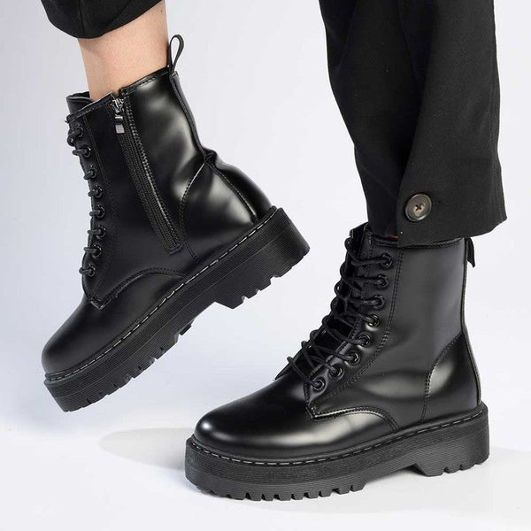 Madison Savannah Military Boot - Black-Madison Heart of New York-Buy shoes online