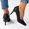 Madison Scalloped Penny Court - Black