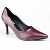 Madison Scalloped Penny Court - Burgundy