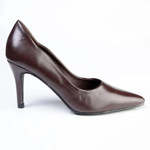 Madison Scalloped Penny Court - Chocolate