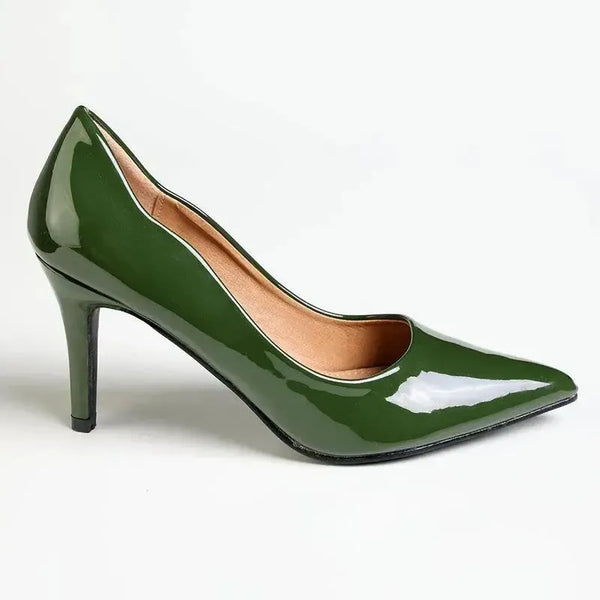 Madison Scalloped Penny Court - Olive