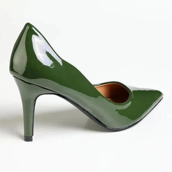 Madison Scalloped Penny Court - Olive