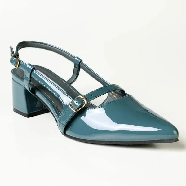 Madison Slingback Court - Petrol Blue