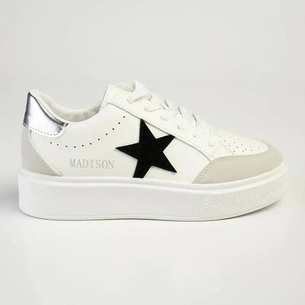 Madison Star Fashion Sneaker - White