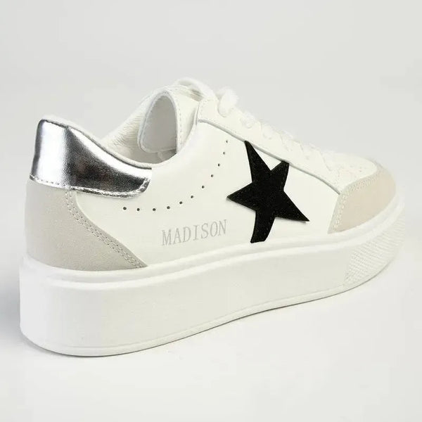 Madison Star Fashion Sneaker - White