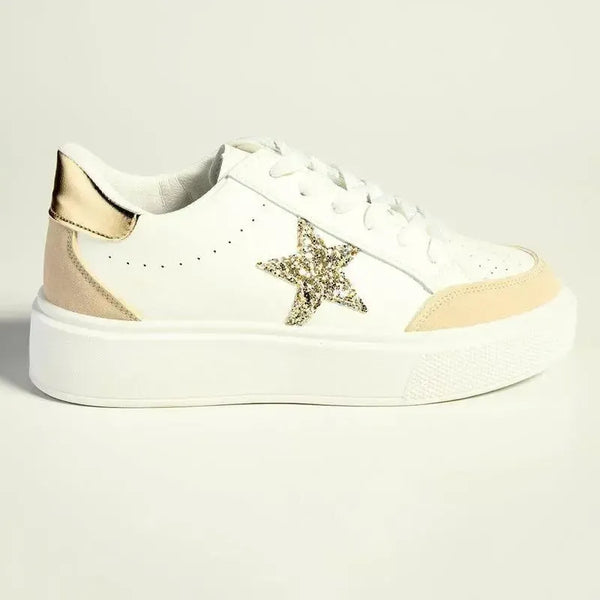 Madison Star Fashion Sneaker - White Multi