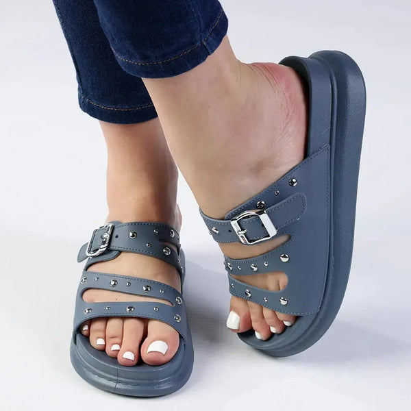 Madison Studded Sandal - Blue
