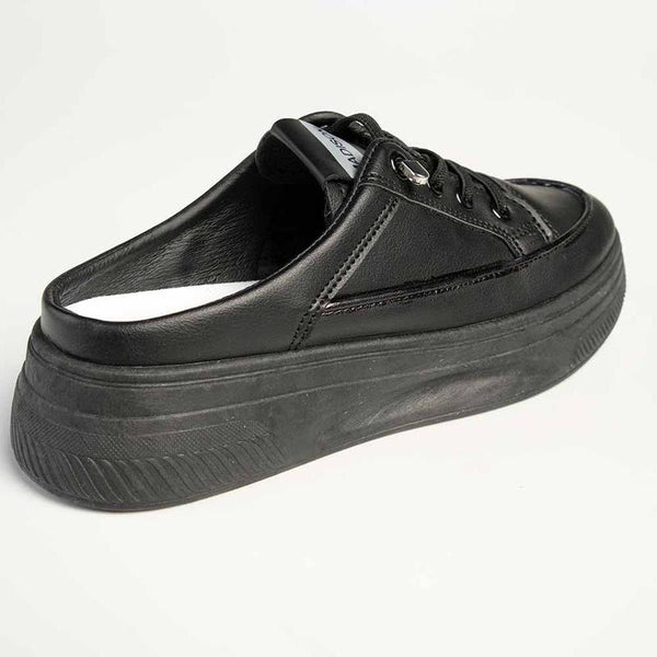 Madison Theodora Ladies Slip on Platform Sneaker - Black-Madison Heart of New York-Buy shoes online
