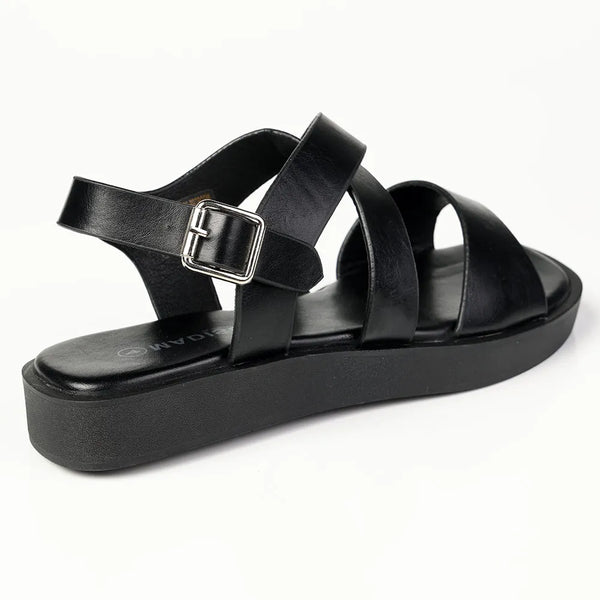 Madison Thong/Sling Sandal - Black