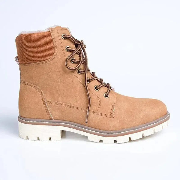 Madison Timber Lace-Up Boots - Tan