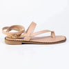 Madison Toe Loop Strappy Flat Sandal - Nude