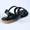 Madison Trim halter Strap Sandal - Black