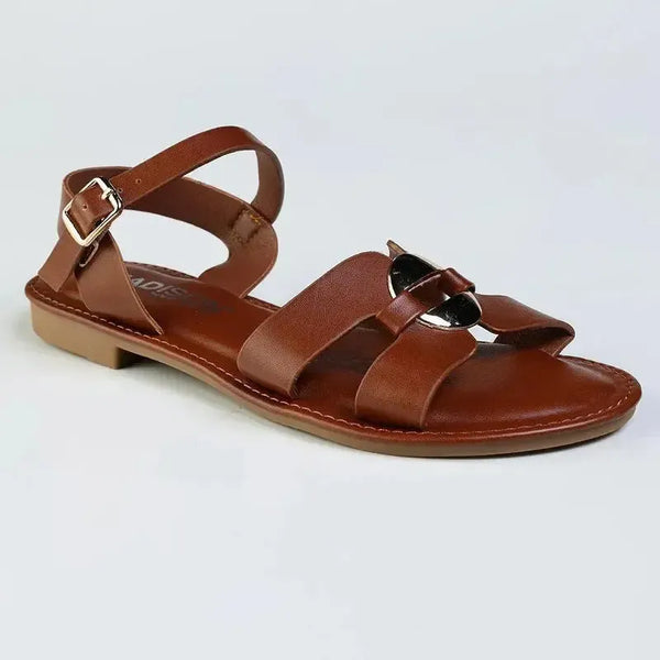 Madison Trim halter Strap Sandal - Tan