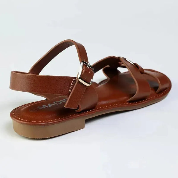 Madison Trim halter Strap Sandal - Tan