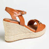 Madison Trimmed Espadrille Wedge - Tan