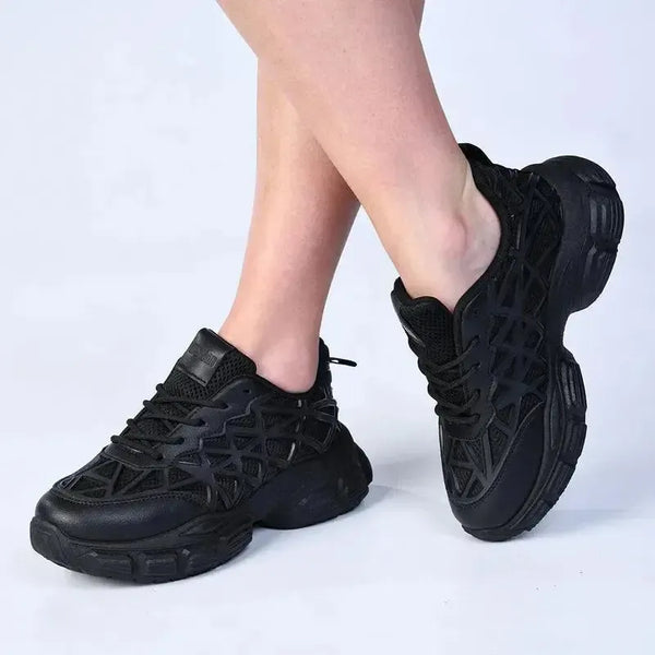 Madison Webster Chunky Sneaker - Black Mono