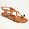 Madison jenna Toe Ring Flat Sandal - Tan-Madison Heart of New York-Buy shoes online