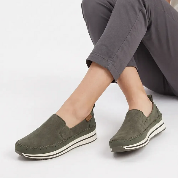 Pierre Cardin A Line Stitch Vamp - Olive