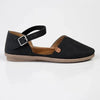 Pierre Cardin Adelle Buckle Flats - Black