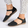 Pierre Cardin Adelle Buckle Flats - Black
