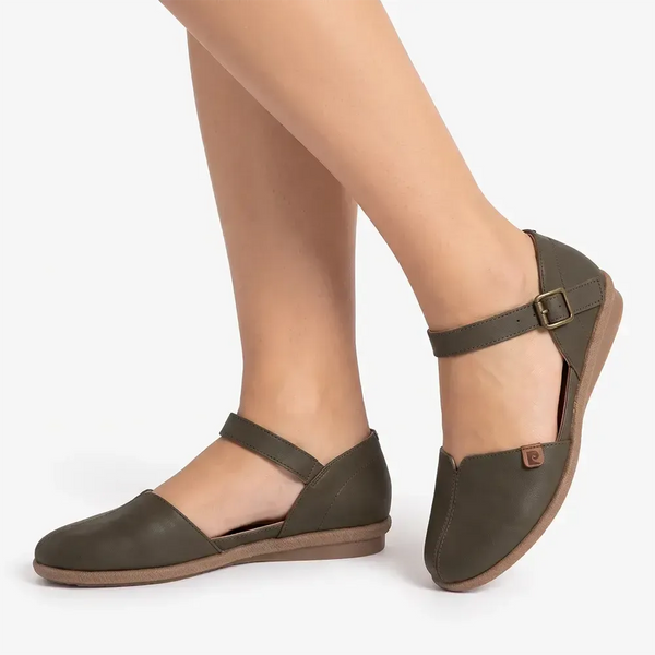 Pierre Cardin Adelle Flats - Olive