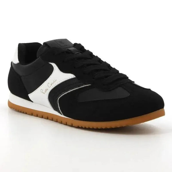 Pierre Cardin Alessi 3 Ladies Lace Up Sneaker- Black White