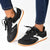 Pierre Cardin Alessi 3 Ladies Lace Up Sneaker- Black White