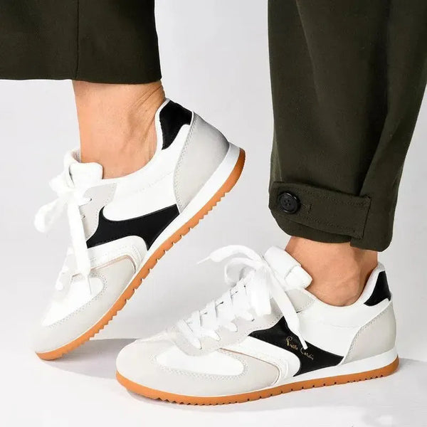 Pierre Cardin Alessi 3 Ladies Lace Up Sneaker - White Multi