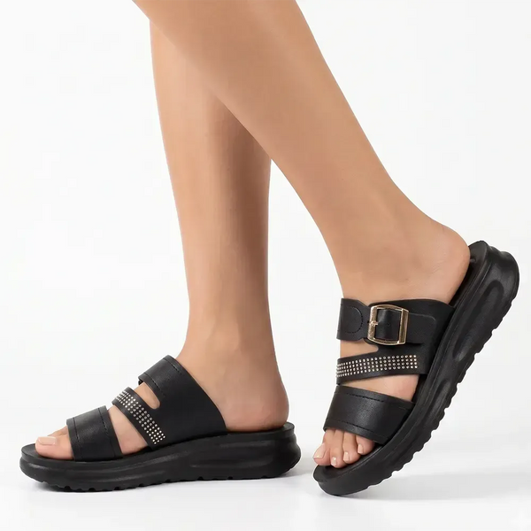 Pierre Cardin Andaz Sandals - Black