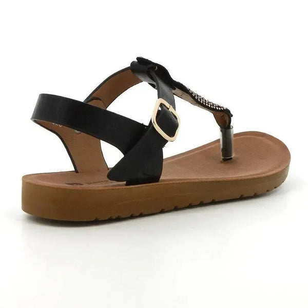 Pierre Cardin Ariella Thong Sandal - Black