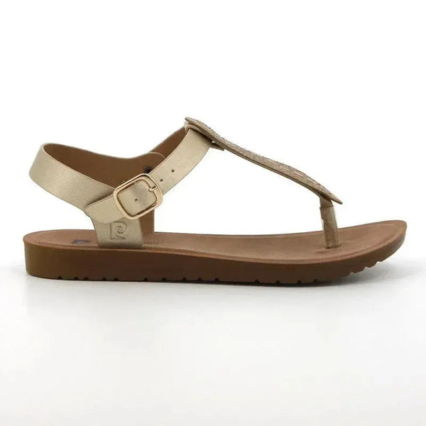 Pierre Cardin Ariella Thong Sandal - Light Gold