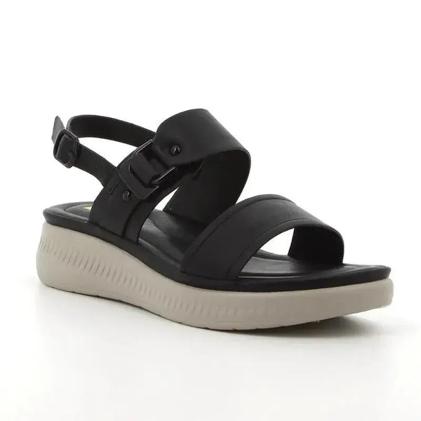 Pierre Cardin Azalea Wedge Sandals - Black