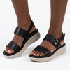 Pierre Cardin Azalea Wedge Sandals - Black
