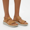 Pierre Cardin Azalea Wedge Sandals - Tan