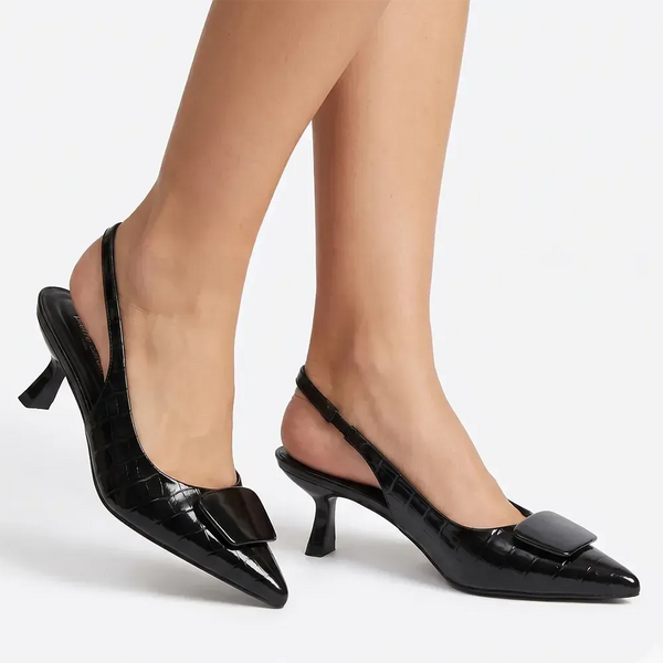 Pierre Cardin Balley Slingback Heel - Black