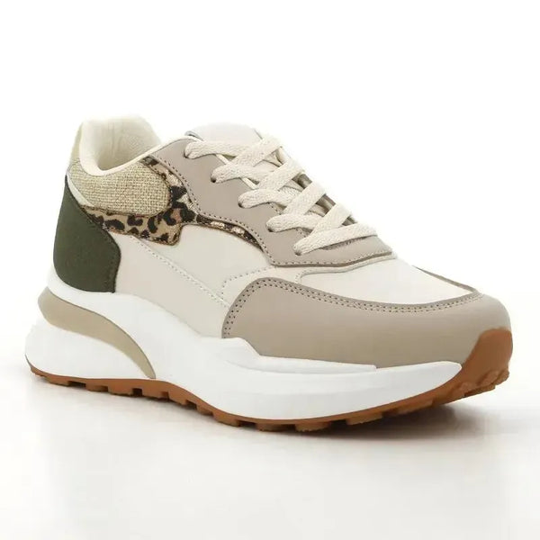 Pierre Cardin Belle 1 Sneaker - Beige Multi