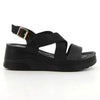 Pierre Cardin Blair Wedge Sandal - Black