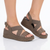 Pierre Cardin Blair Wedge Sandal - Taupe