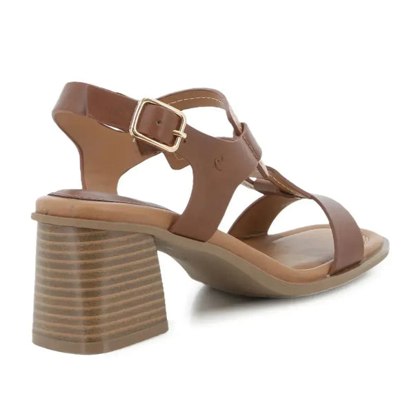 Pierre Cardin Block Heel - Brown