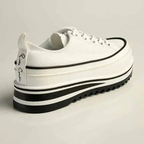 Pierre Cardin Booba 1 Platform Sneaker - White