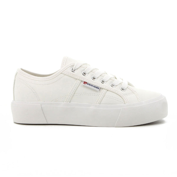 Pierre Cardin Calais Sneaker with thicket sole - White